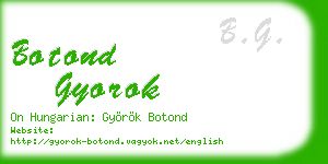 botond gyorok business card