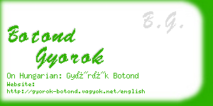 botond gyorok business card